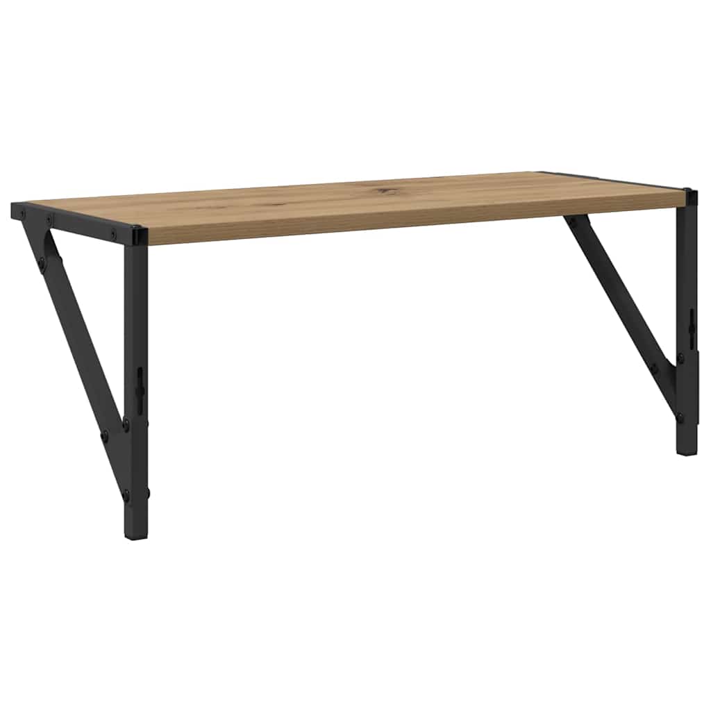 Sieninės lentynos 2 pcs Amatininkų ąžuolas 60 x 25 x 25,5 cm