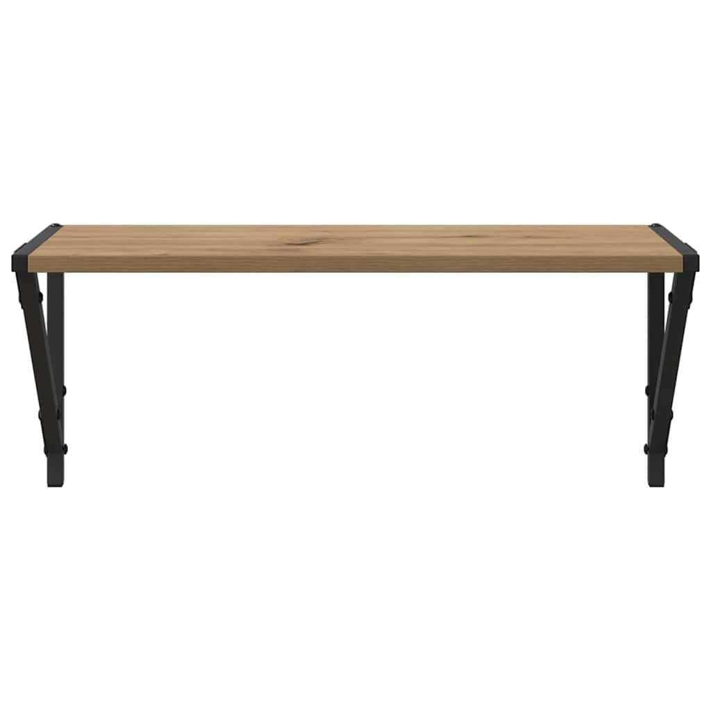 Sieninės lentynos 2 pcs Amatininkų ąžuolas 60 x 25 x 25,5 cm