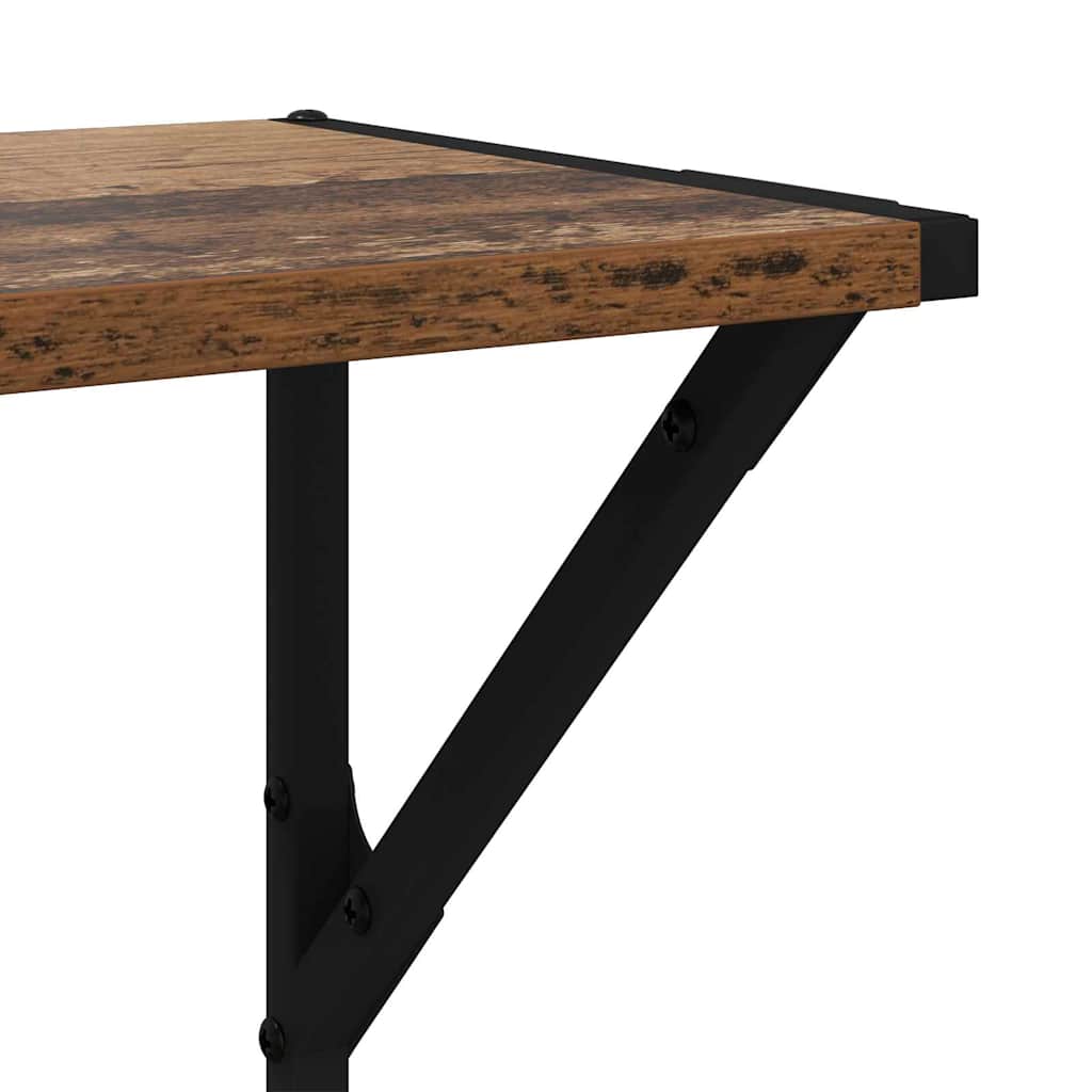 Sieninės lentynos 2 pcs Senovinis medis 80 x 25 x 25,5 cm