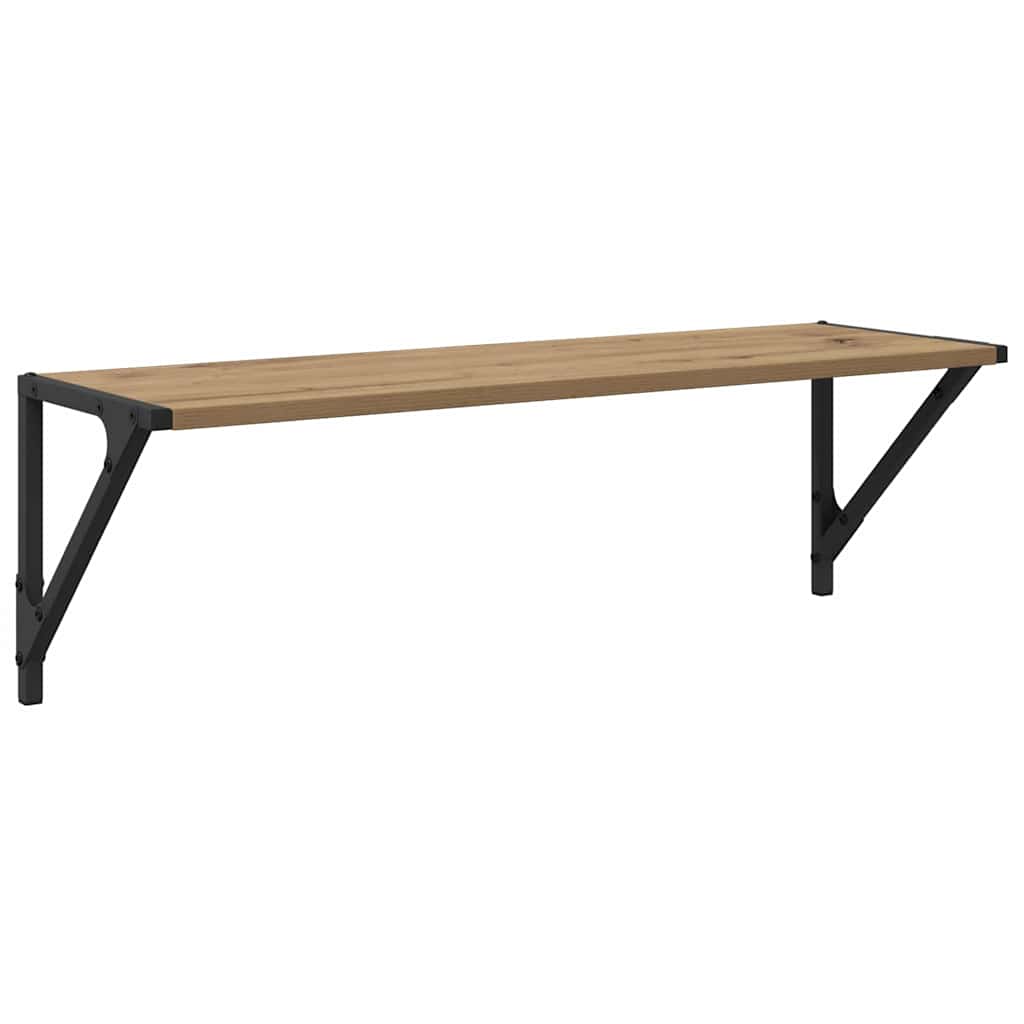 Sieninės lentynos 2 pcs Amatininkų ąžuolas 80 x 25 x 25,5 cm