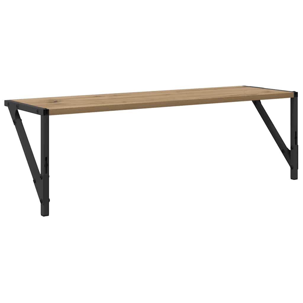 Sieninės lentynos 2 pcs Amatininkų ąžuolas 80 x 25 x 25,5 cm