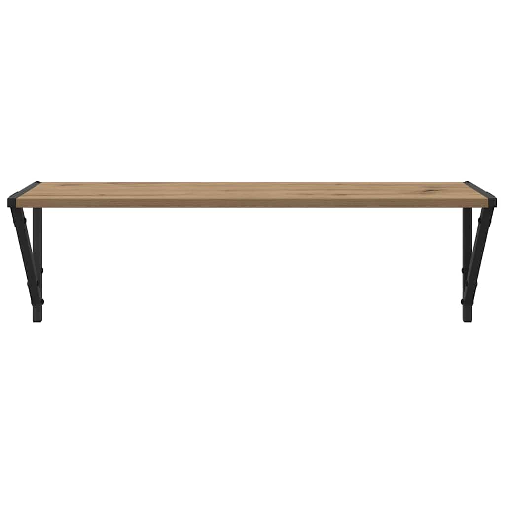 Sieninės lentynos 2 pcs Amatininkų ąžuolas 80 x 25 x 25,5 cm