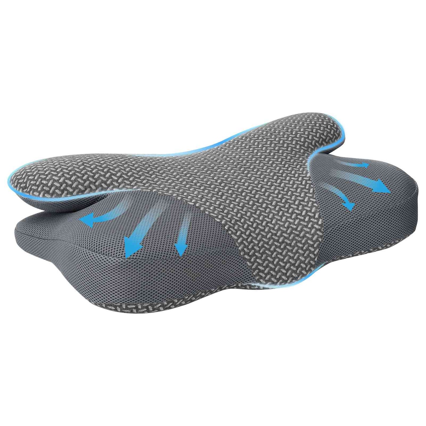 Pagalvė su pagalve Pilka 59 x 38 x 14 cm Poliesteris