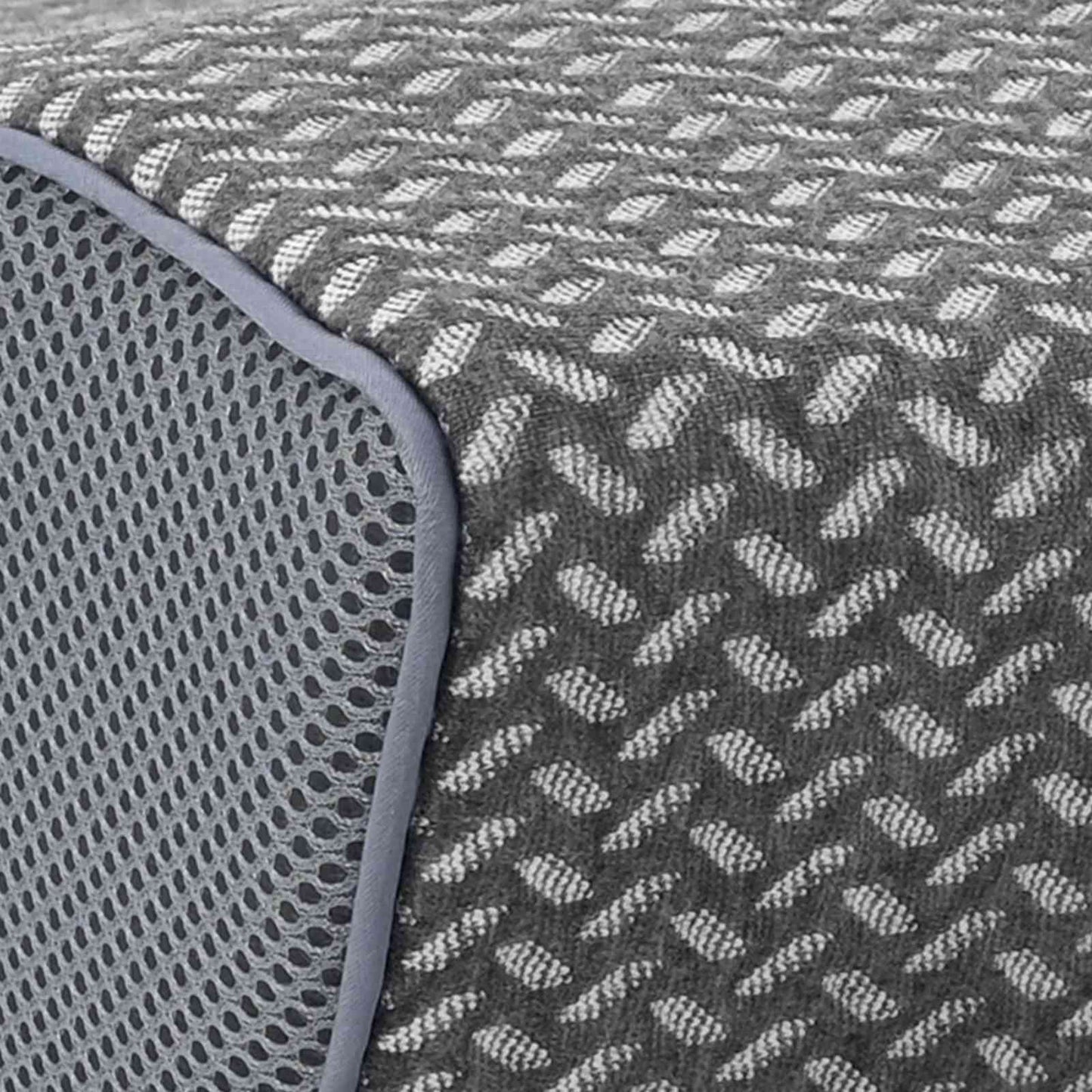 Pagalvė su pagalve Pilka 60 x 34 x 11 cm Poliesteris