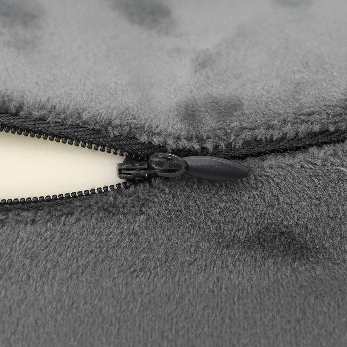 Pagalvė su pagalve Reguliuojamas Pilka 28 x 25 x 14 cm Aksomas