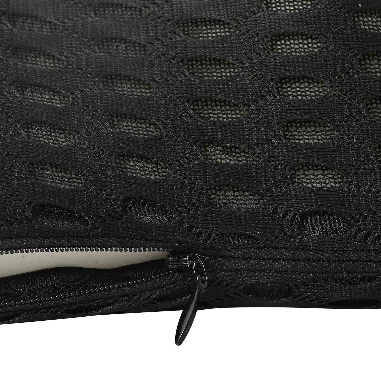 Pagalvė su pagalve Juoda 47 x 24 x 13 cm 4D tinklinė medžiaga
