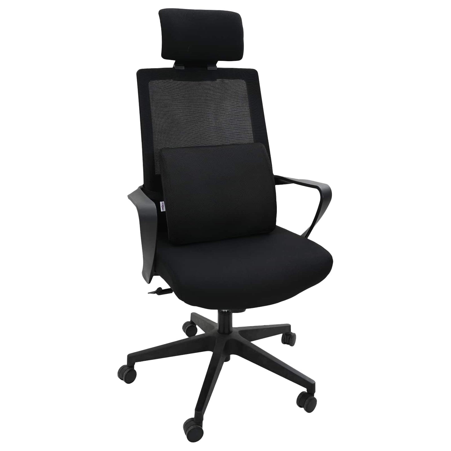 Pagalvė su pagalve Juoda 34 x 31.5 x 12 cm Tinklelis