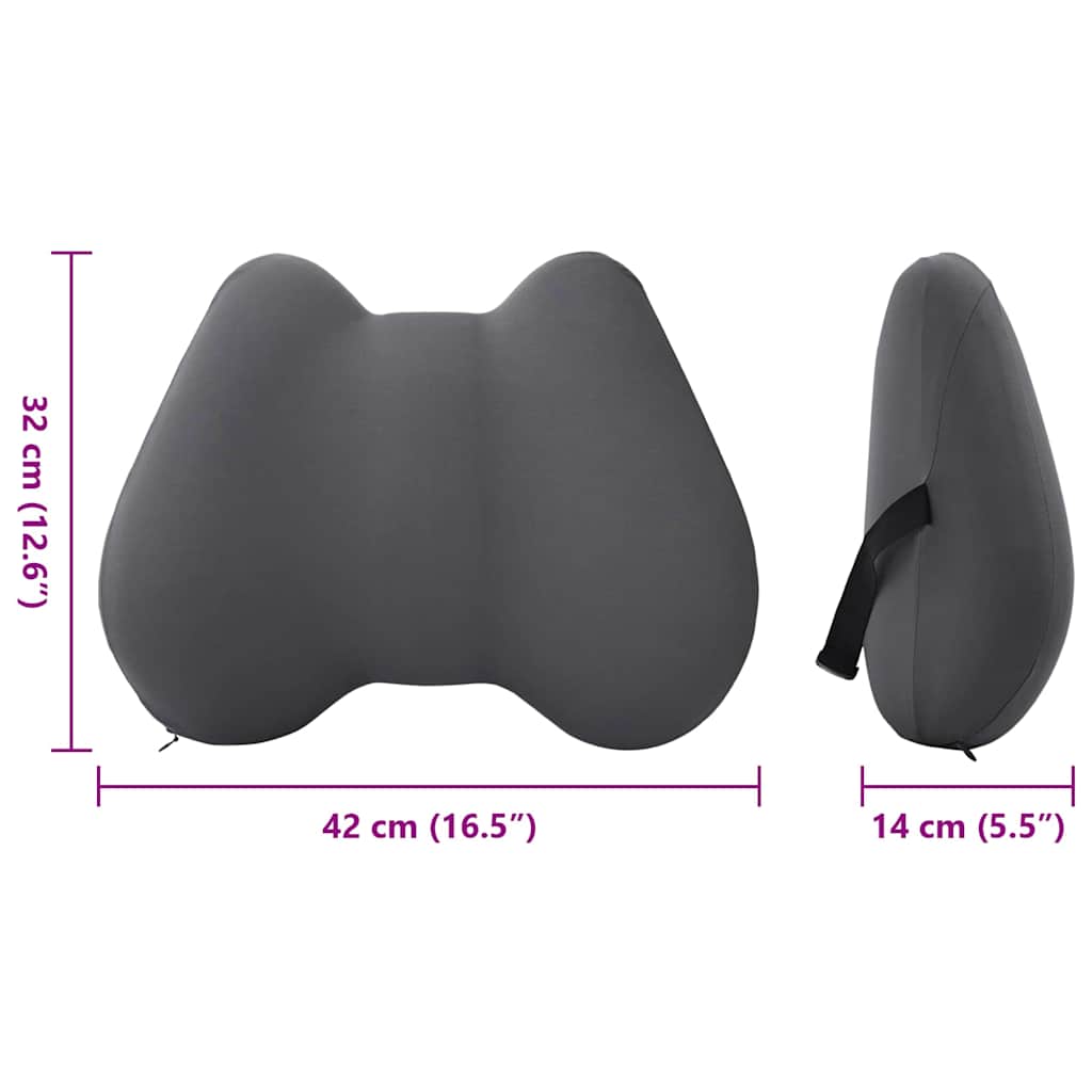 Pagalvė su pagalve Pilka 42 x 32 x 14 cm Poliesteris