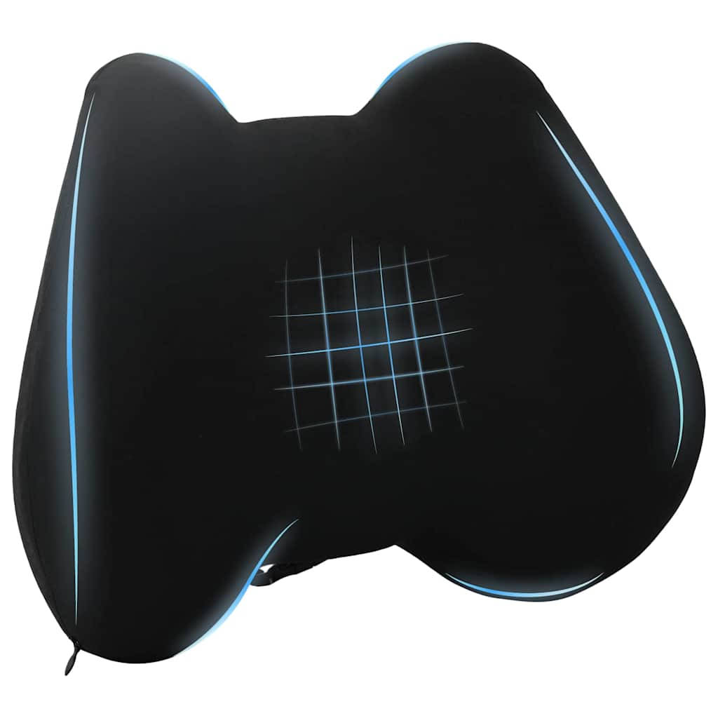 Pagalvė su pagalve Juoda 42 x 32 x 14 cm Poliesteris