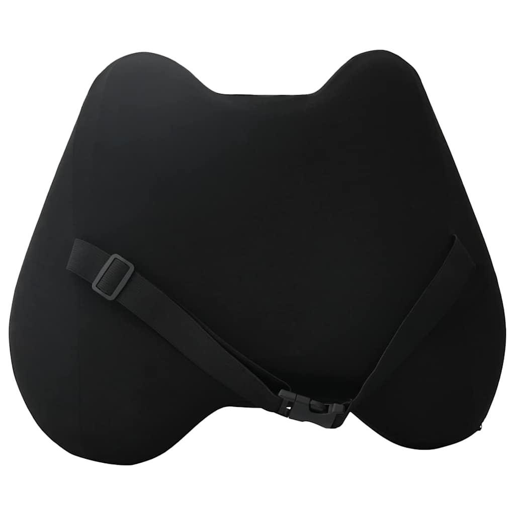 Pagalvė su pagalve Juoda 42 x 32 x 14 cm Poliesteris