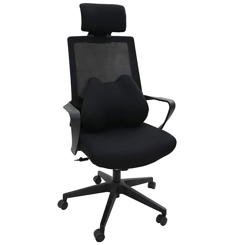 Pagalvė su pagalve Juoda 42 x 32 x 14 cm Poliesteris