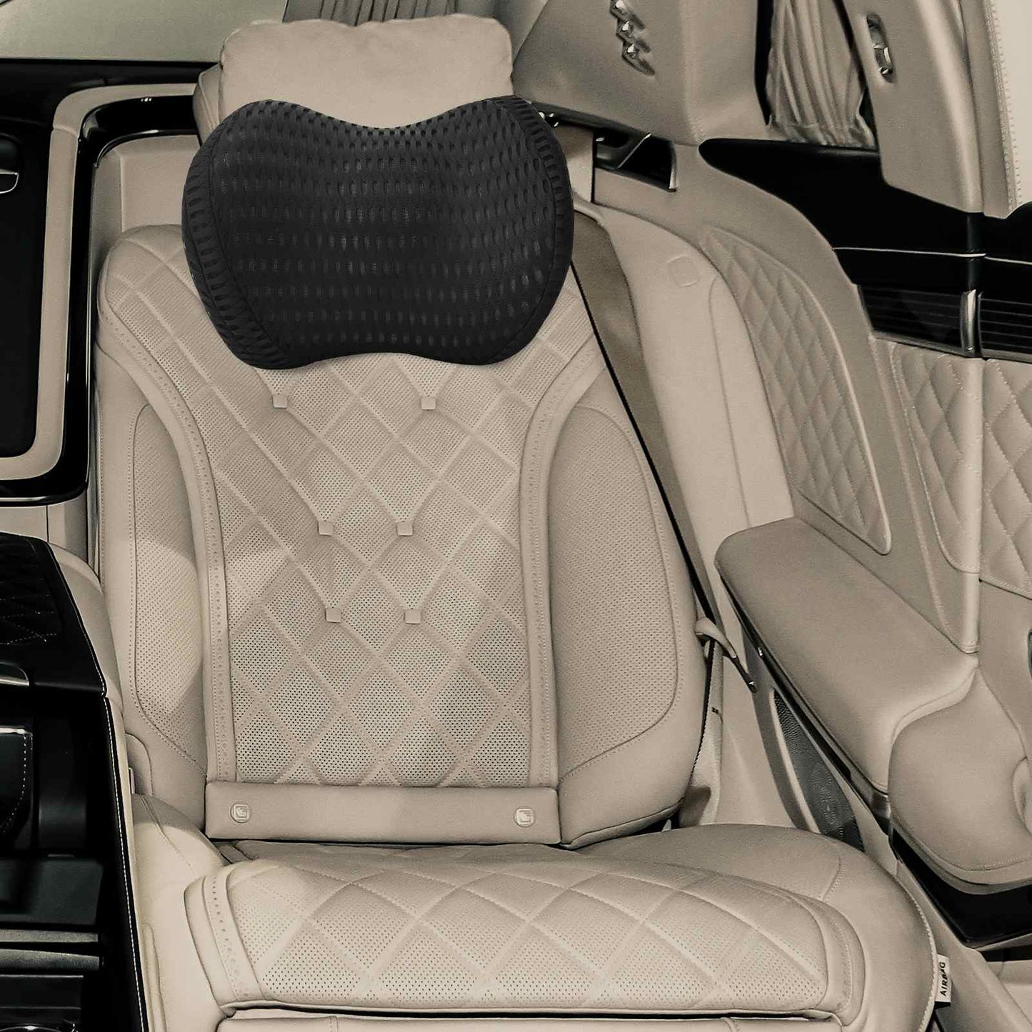 Pagalvė su pagalve Juoda 31 x 23 x 14 cm 4D tinklinė medžiaga