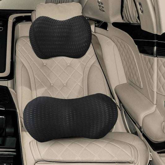 Pagalvė su pagalve 2 pcs Juoda 4D tinklinė medžiaga