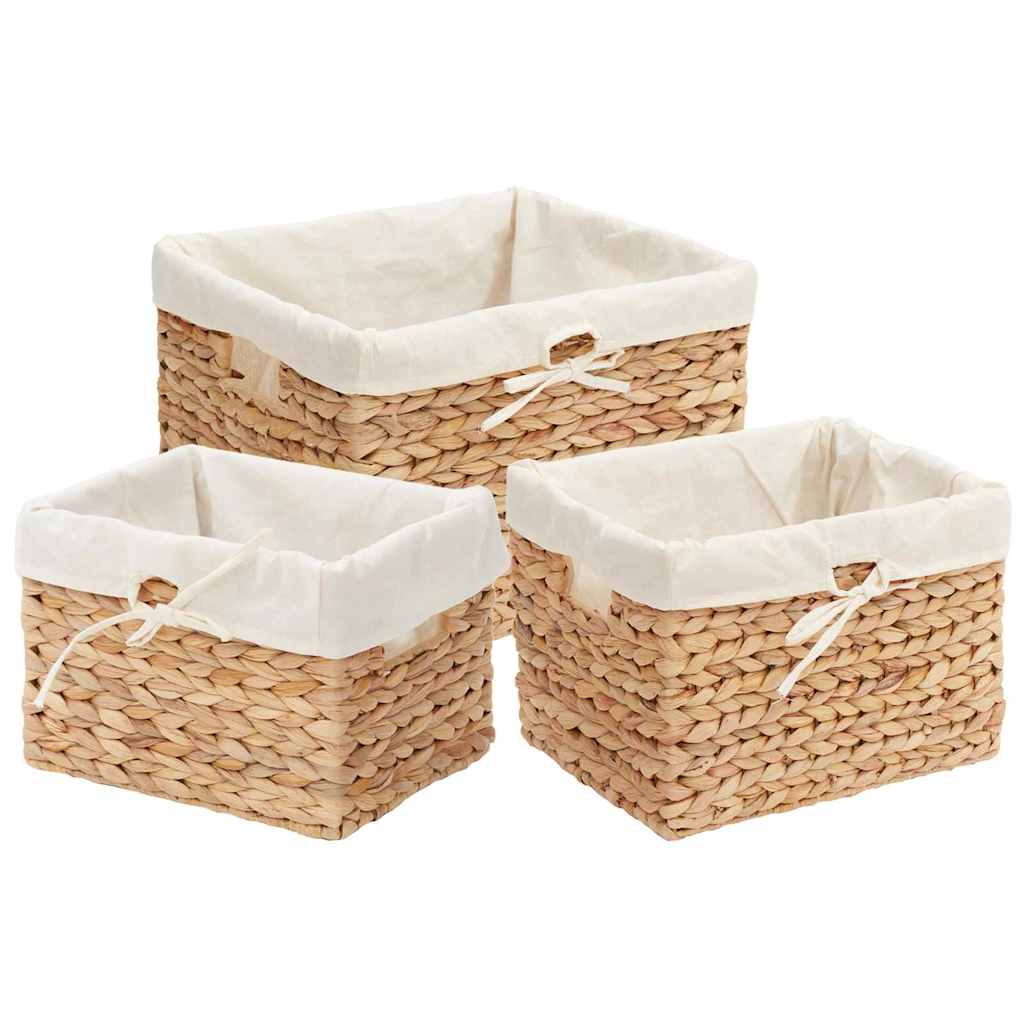Laikymo krepšiai 3 pcs Natūrali Vandens hiacintas