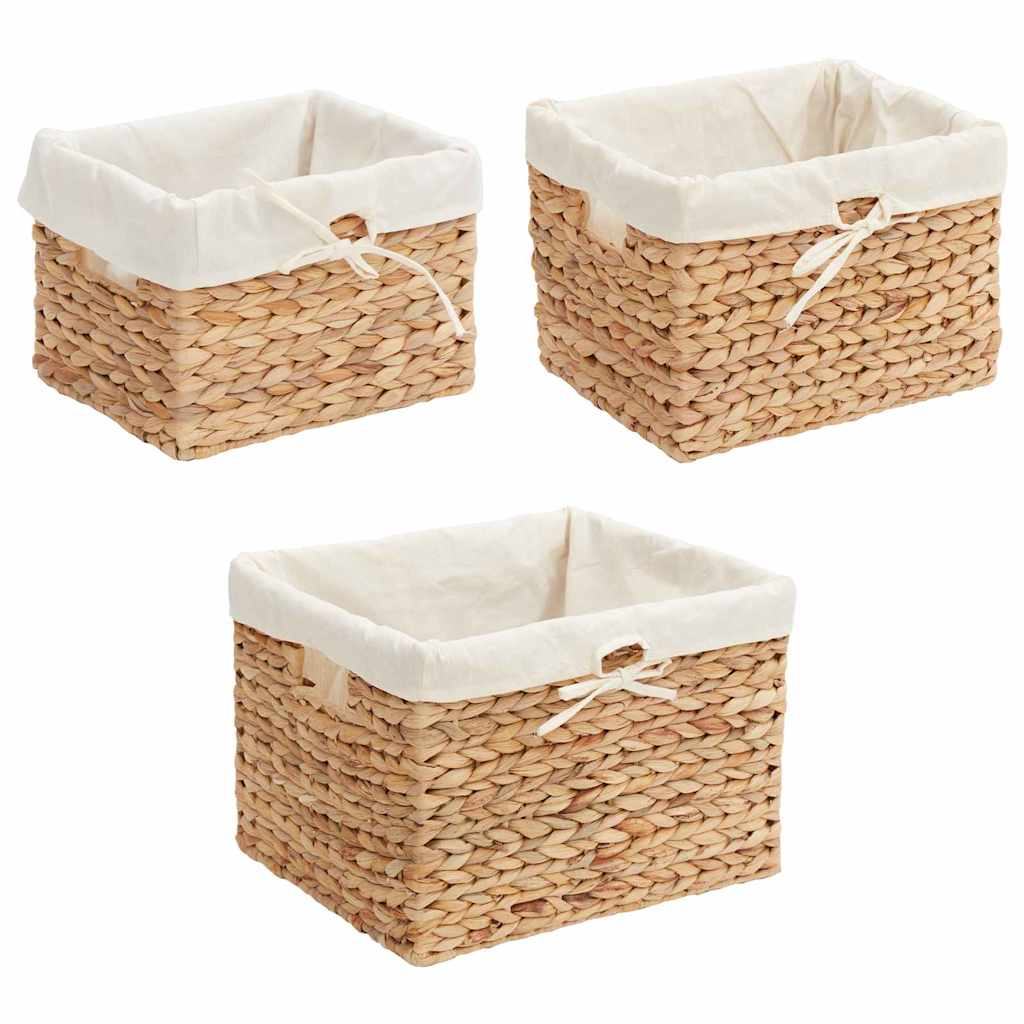 Laikymo krepšiai 3 pcs Natūrali Vandens hiacintas