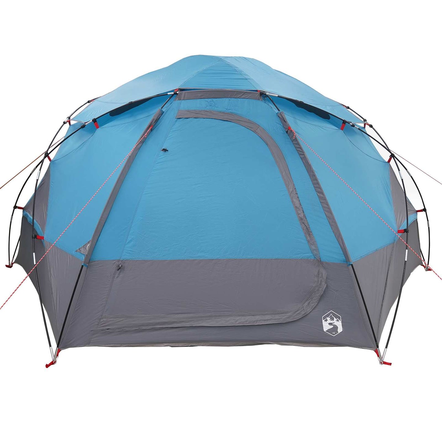 Kupolo palapinė su nuimamu lietaus skydeliu Mėlyna 4 asmenims