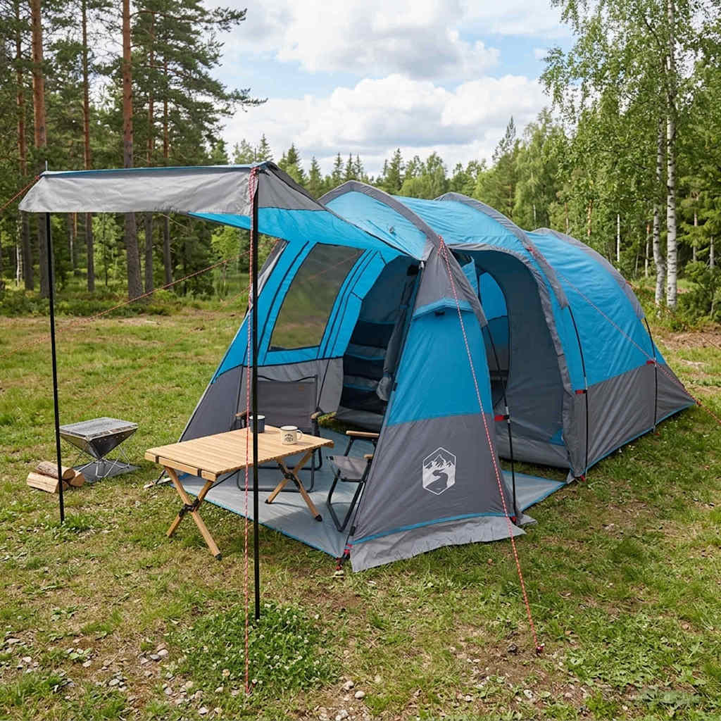 Tunelinė palapinė Mėlyna 390 x 215 x 152 cm
