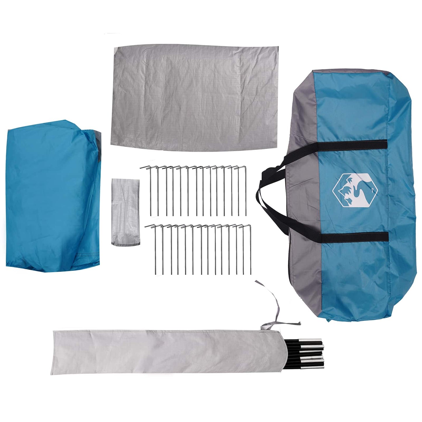 Tunelinė palapinė Mėlyna 562 x 265 x 216 cm