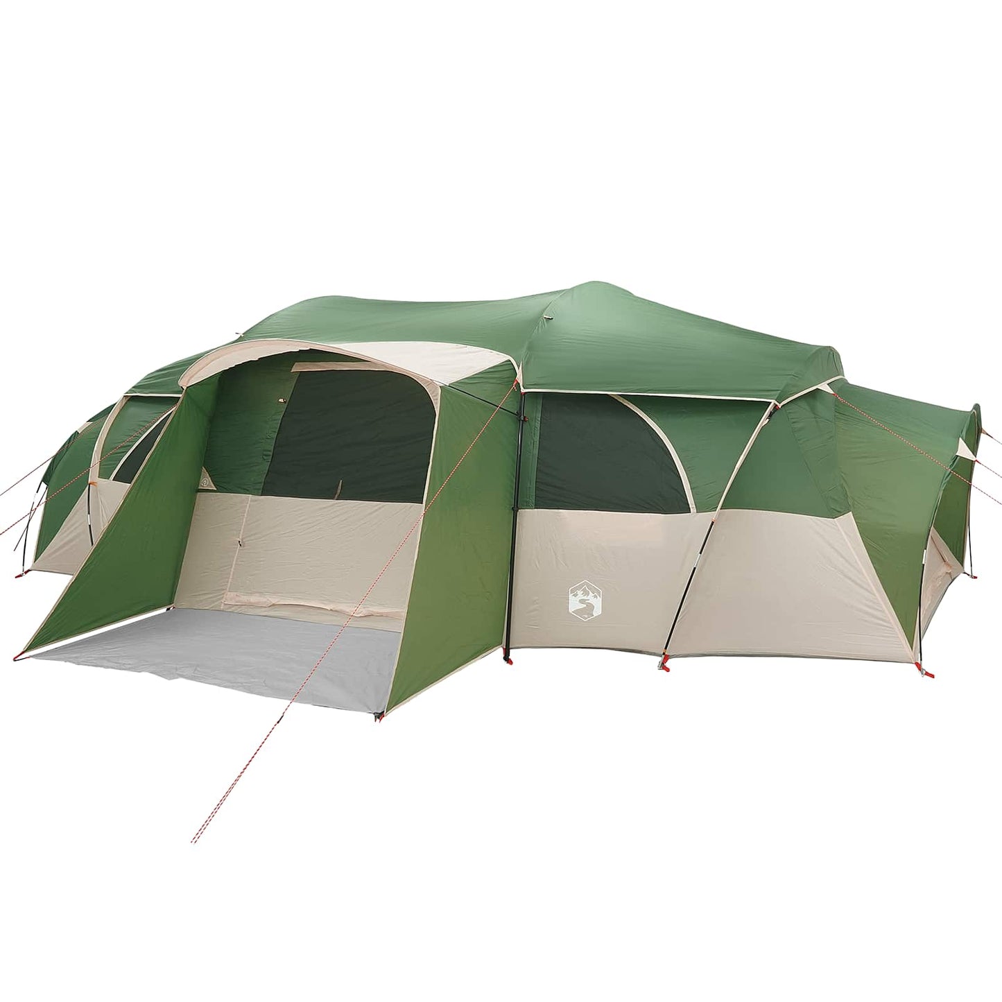 Šeimos palapinė su lietpalčiu, atspari vandeniui tunelis Žalia