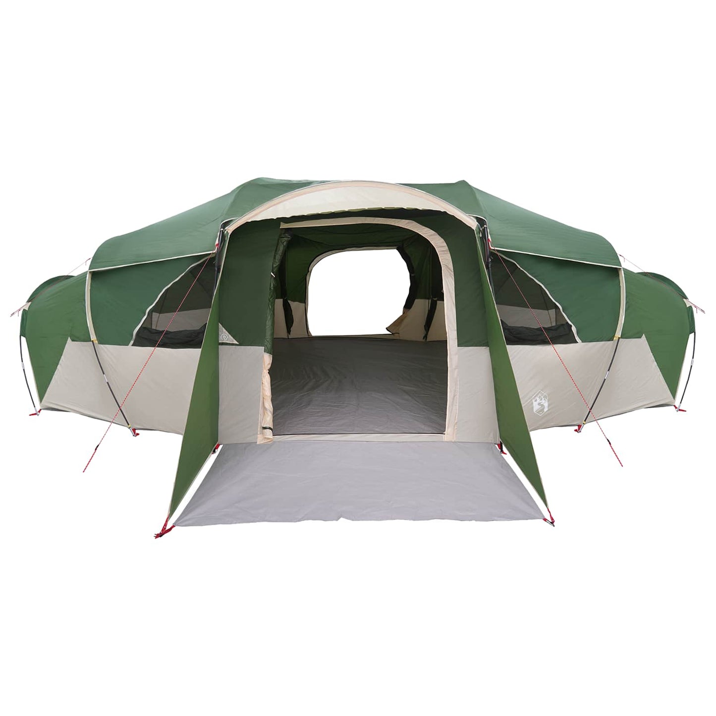 Šeimos palapinė su lietpalčiu, atspari vandeniui tunelis Žalia