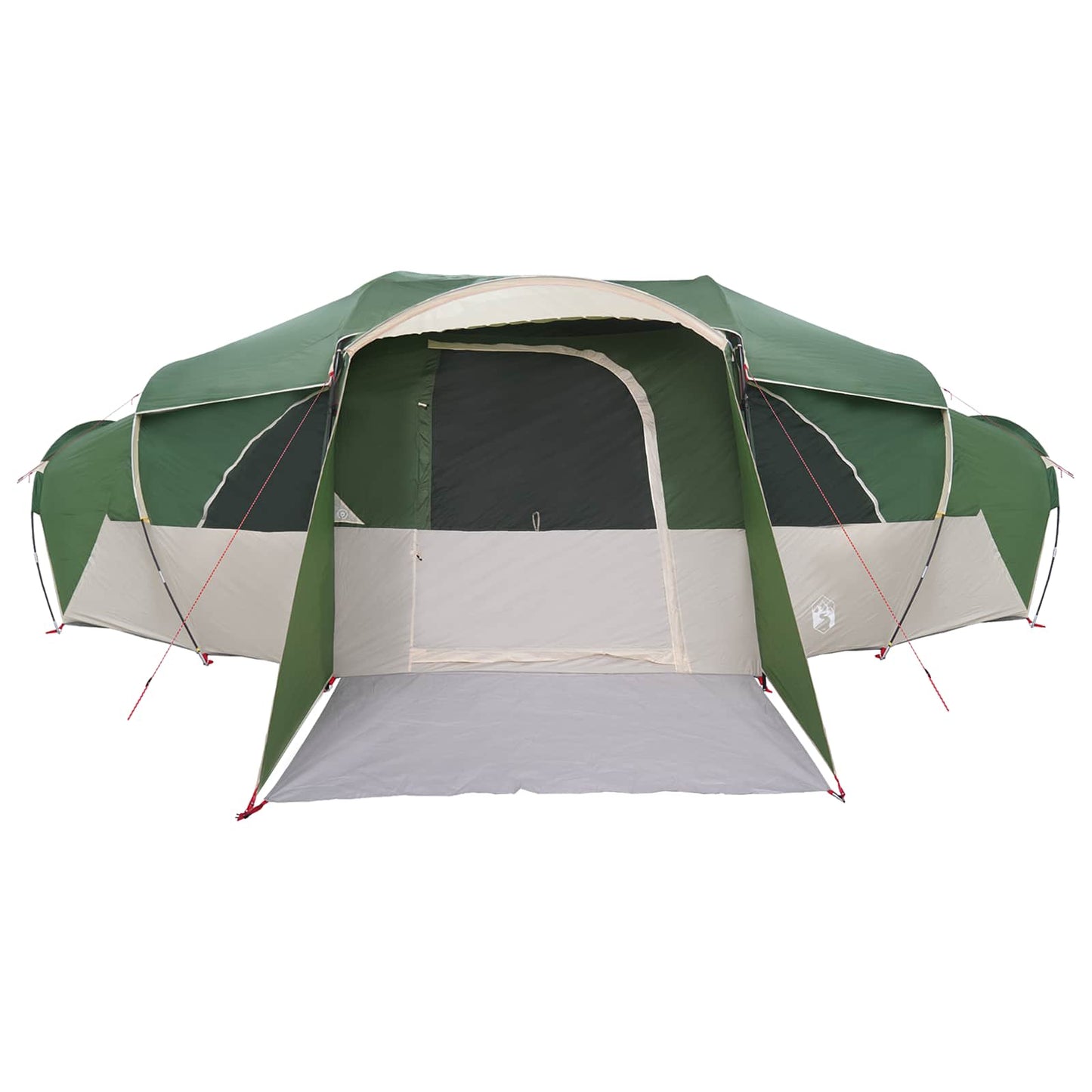 Šeimos palapinė su lietpalčiu, atspari vandeniui tunelis Žalia