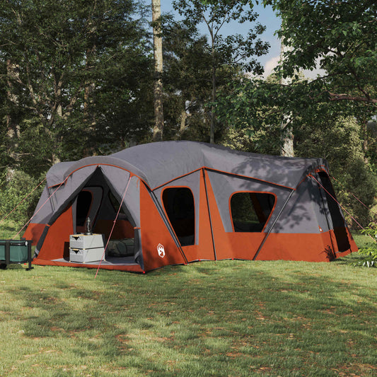 Šeimos palapinė Pilka ir oranžinė 610 x 610 x 210 cm