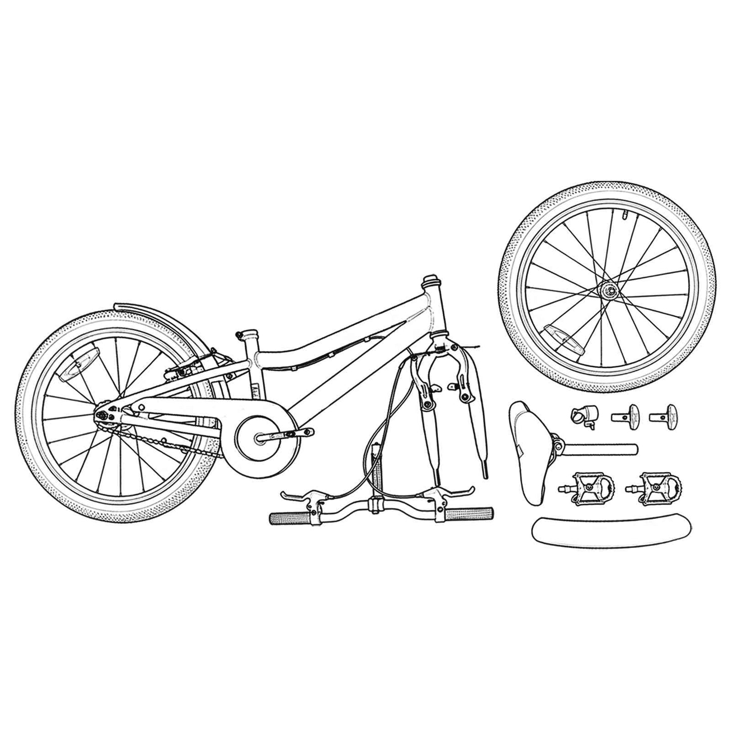 Vaikų Dviratis 20 Colių 6-11 metų amžiaus Žalia