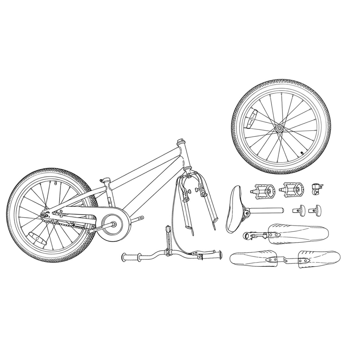 Vaikų Dviratis 24 Colių 6-Speed 8-12 metų Juoda