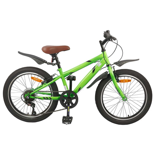 Vaikų Dviratis 20 Colių 6-Speed 6-11 metų amžiaus Žalia
