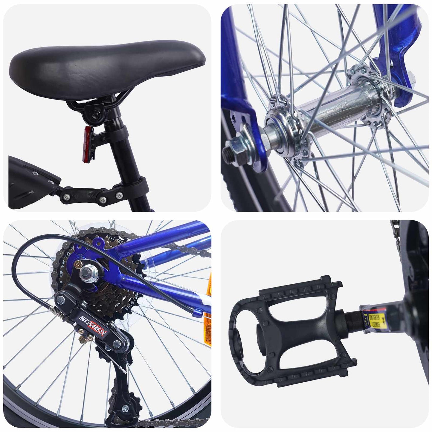 Vaikų Dviratis 20 Colių 6-Speed 6-11 metų amžiaus