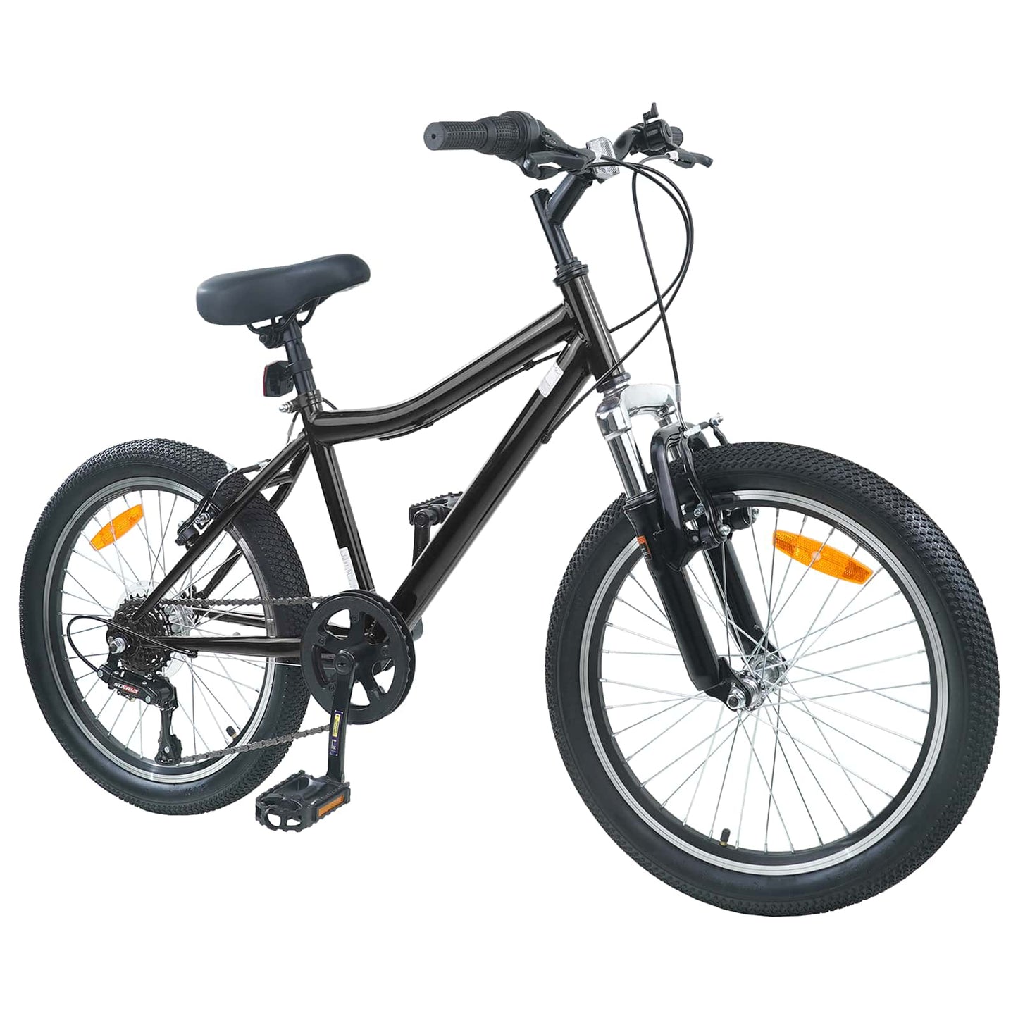 Vaikų Dviratis 24 Colių 6-Speed 8-12 metų Juoda