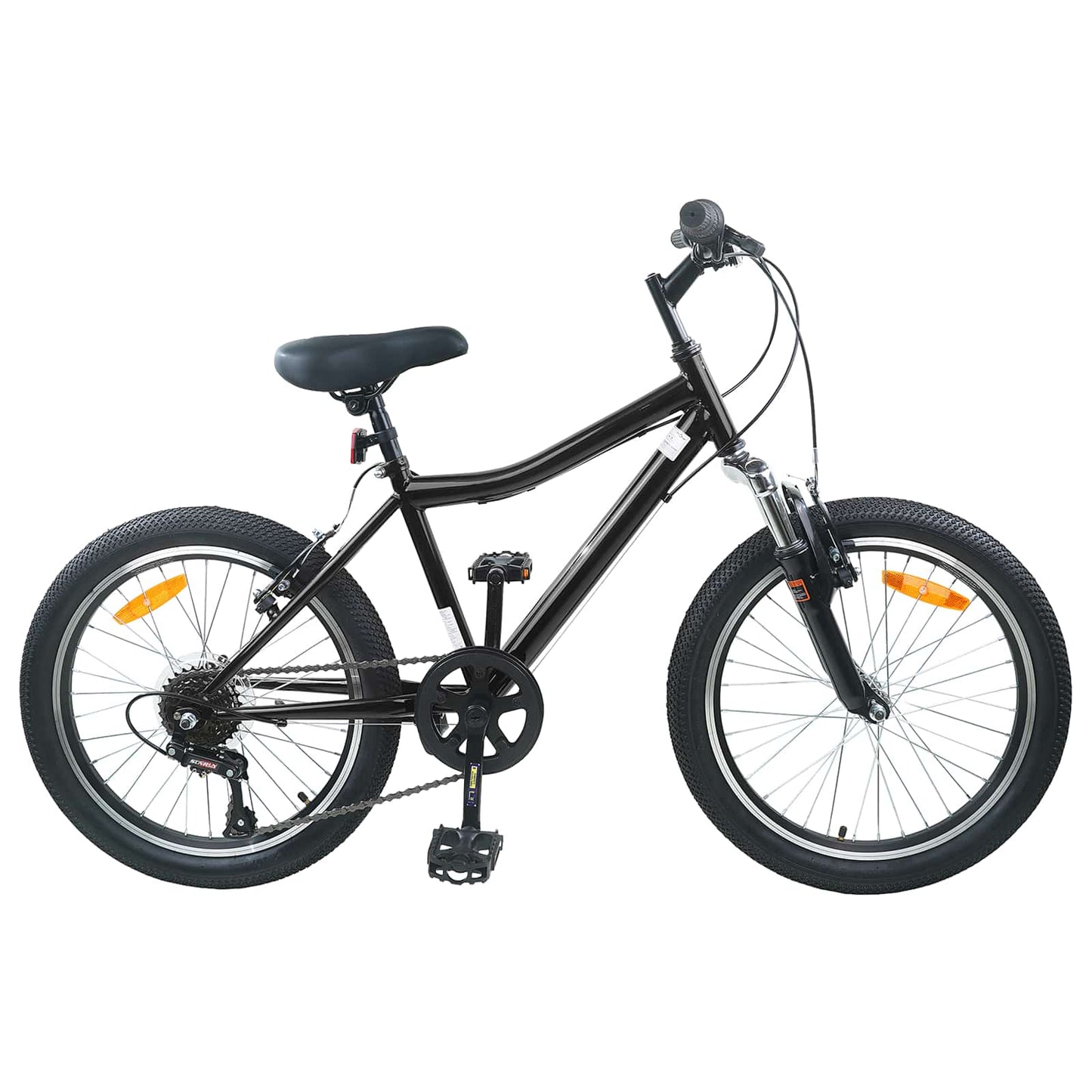 Vaikų Dviratis 24 Colių 6-Speed 8-12 metų Juoda