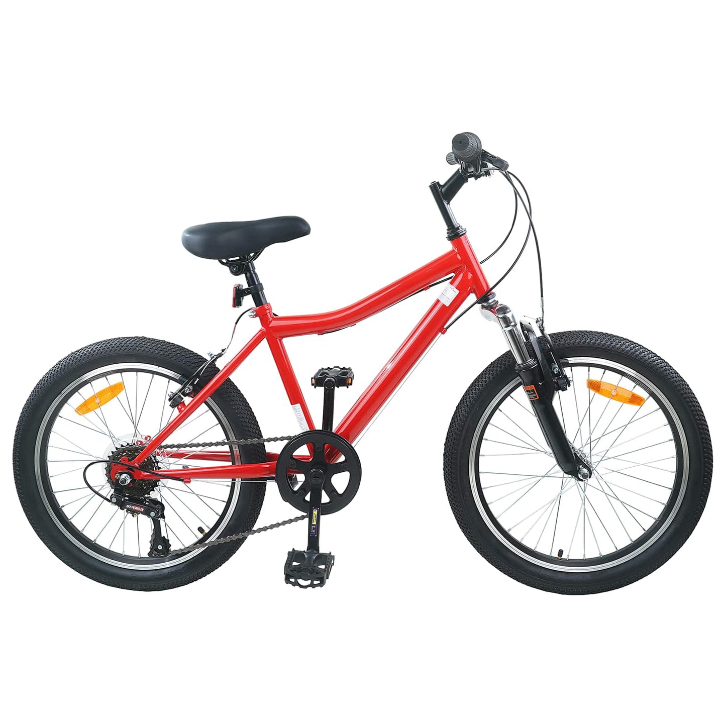 Vaikų Dviratis 20 Colių 6-Speed 6-11 metų amžiaus Raudona
