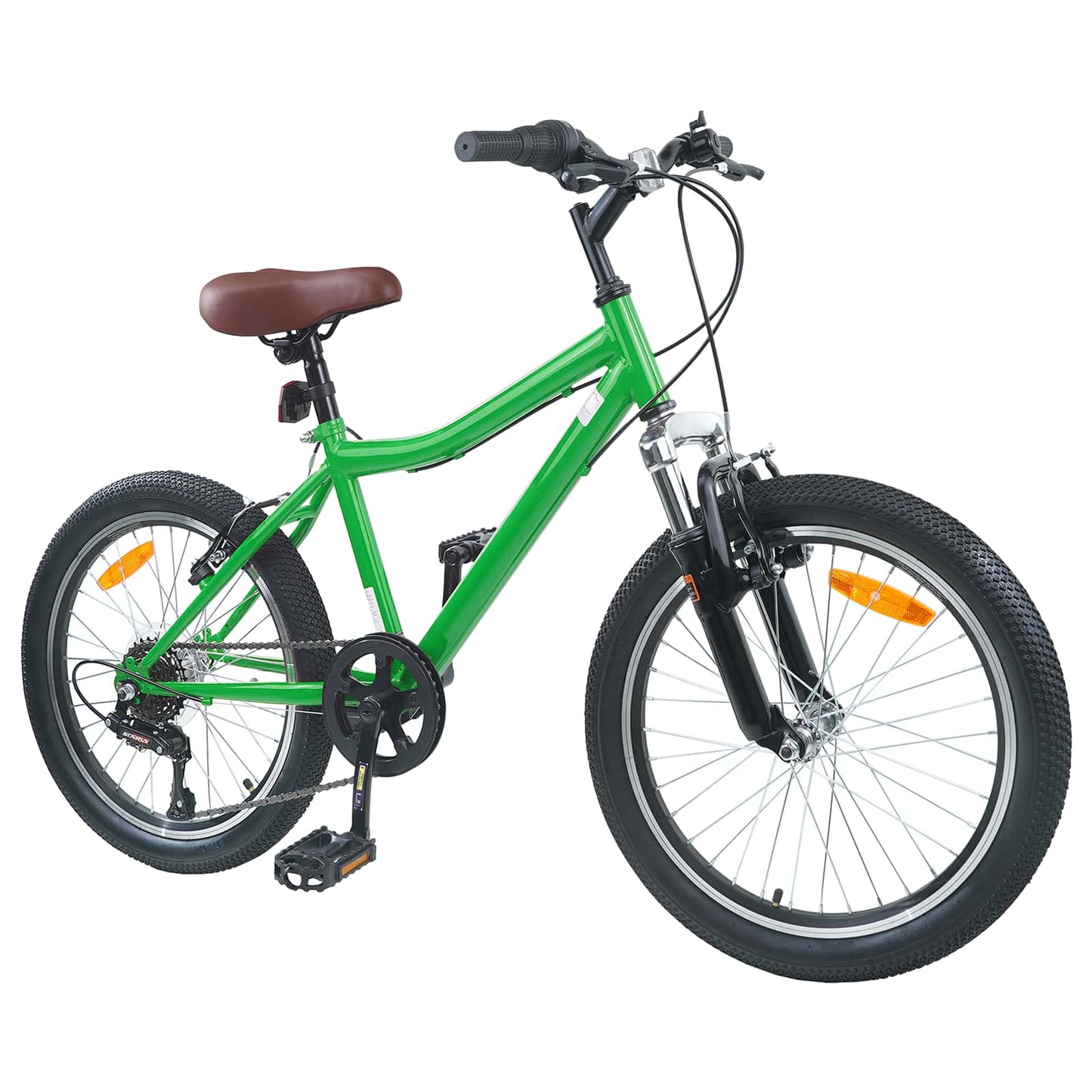 Vaikų Dviratis 20 Colių 6-Speed 6-11 metų amžiaus Žalia