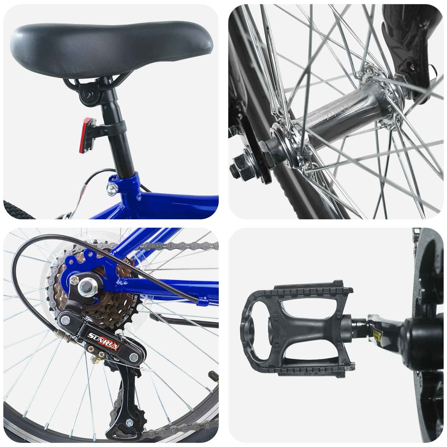 Vaikų Dviratis 20 Colių 6-Speed 6-11 metų amžiaus