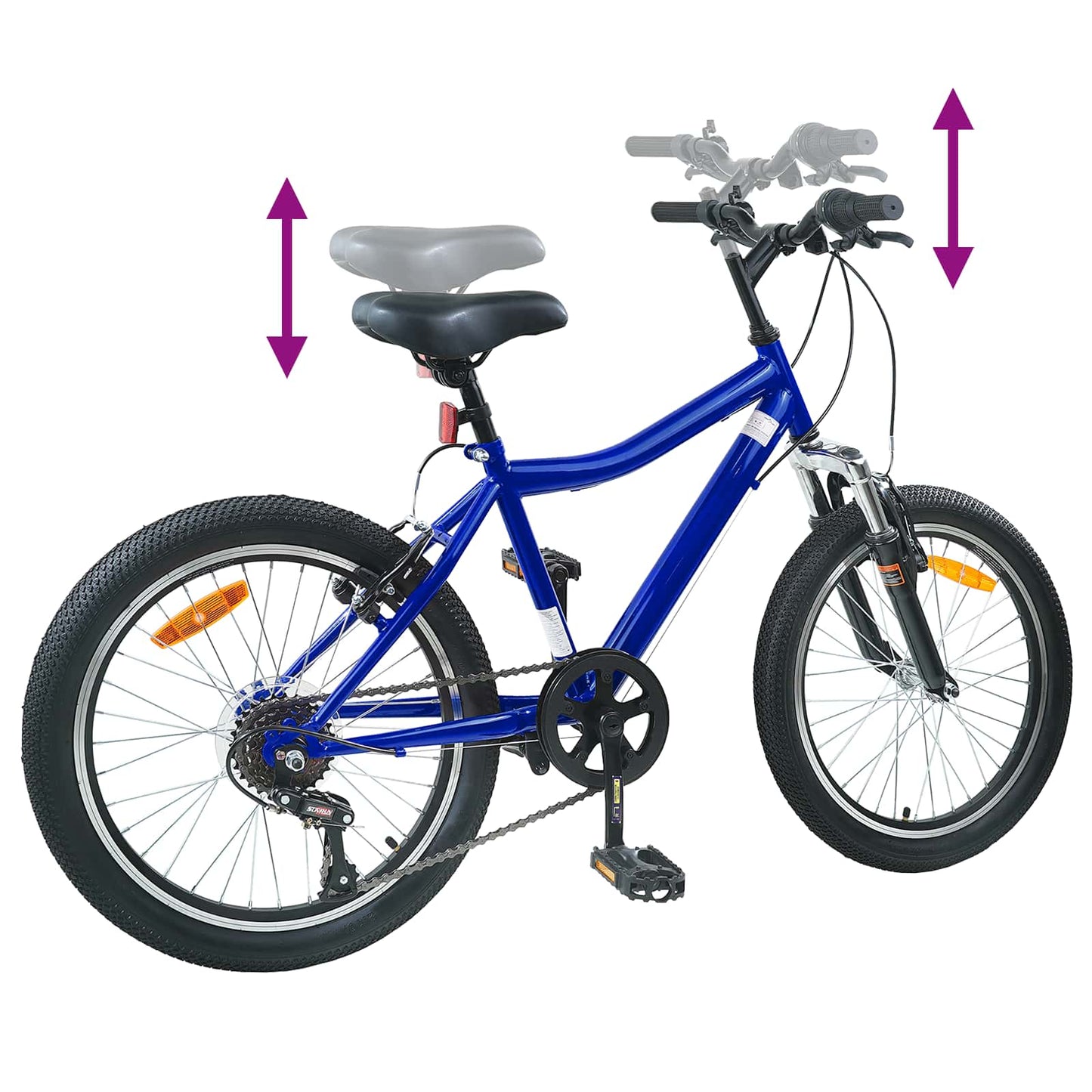 Vaikų Dviratis 20 Colių 6-Speed 6-11 metų amžiaus
