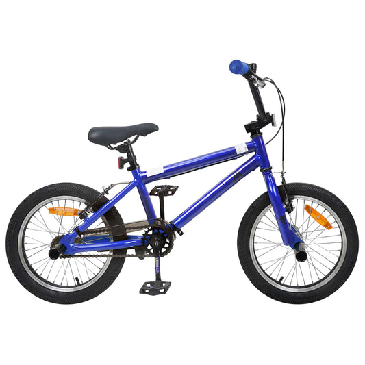 BMX Dviratis 16 Colių 5-8 metų amžiaus Tamsiai mėlyna