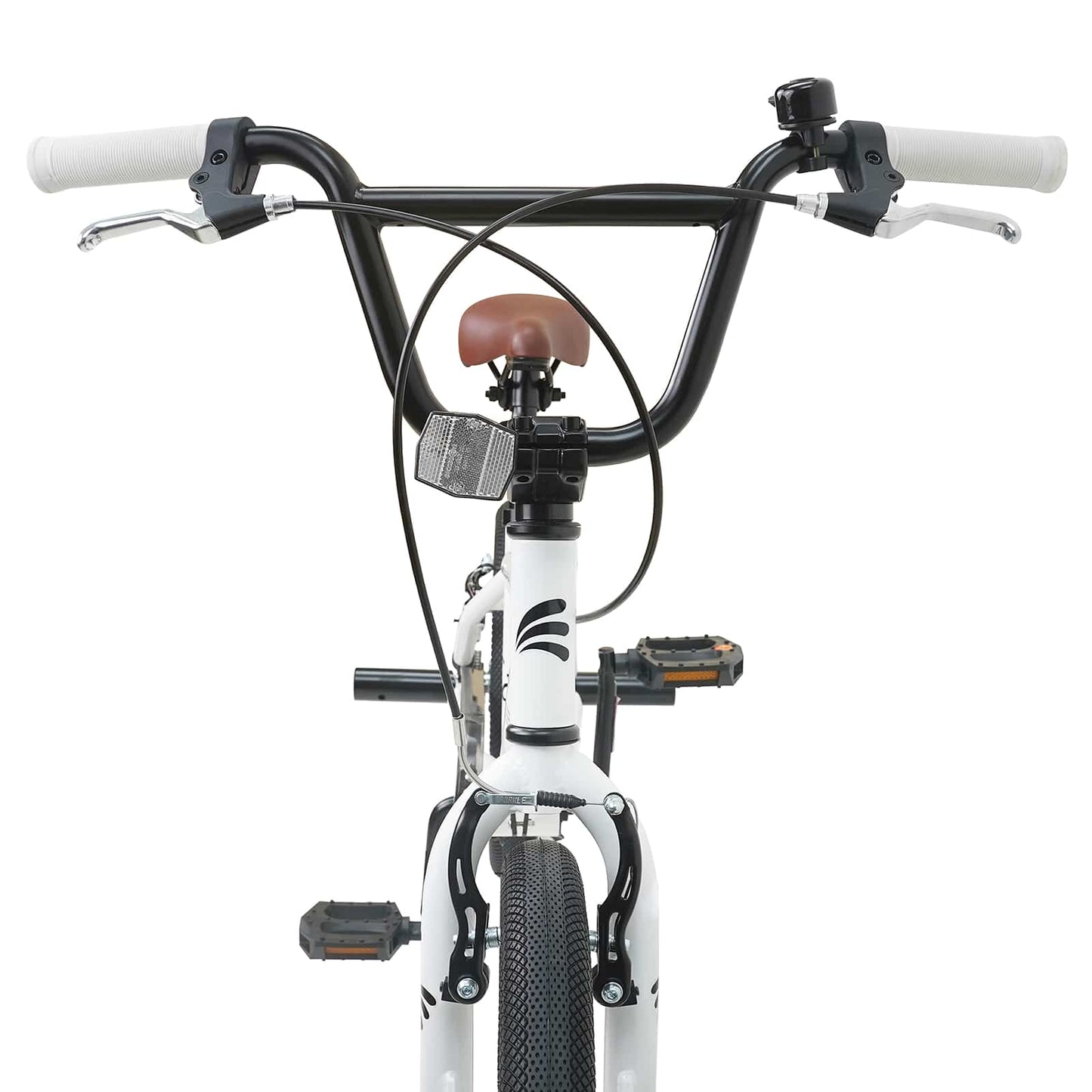 BMX Dviratis 18 Colių 7-10 metų amžiaus Balta