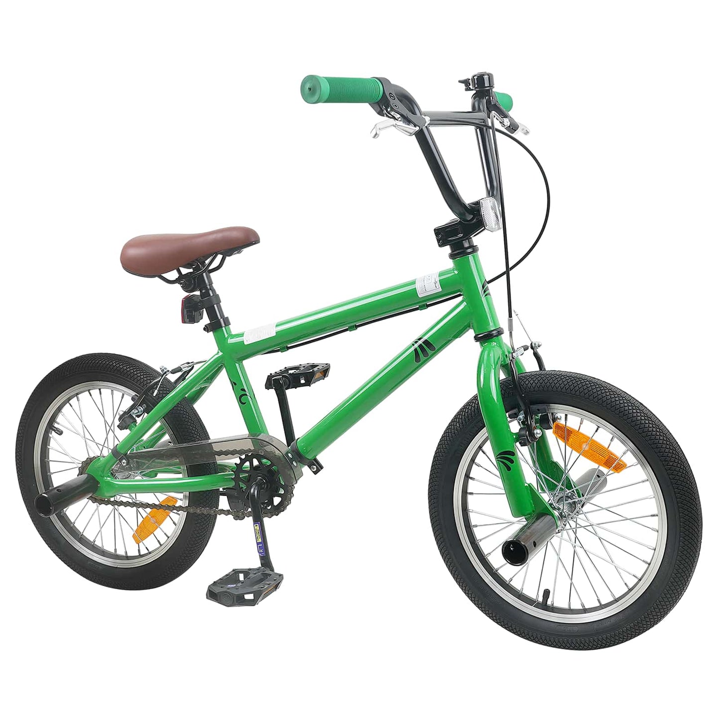 BMX Dviratis 18 Colių 7-10 metų amžiaus Žalia