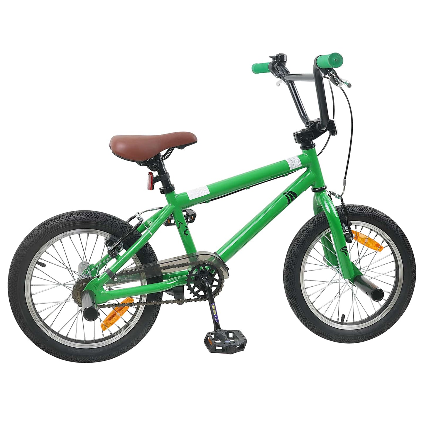 BMX Dviratis 18 Colių 7-10 metų amžiaus Žalia