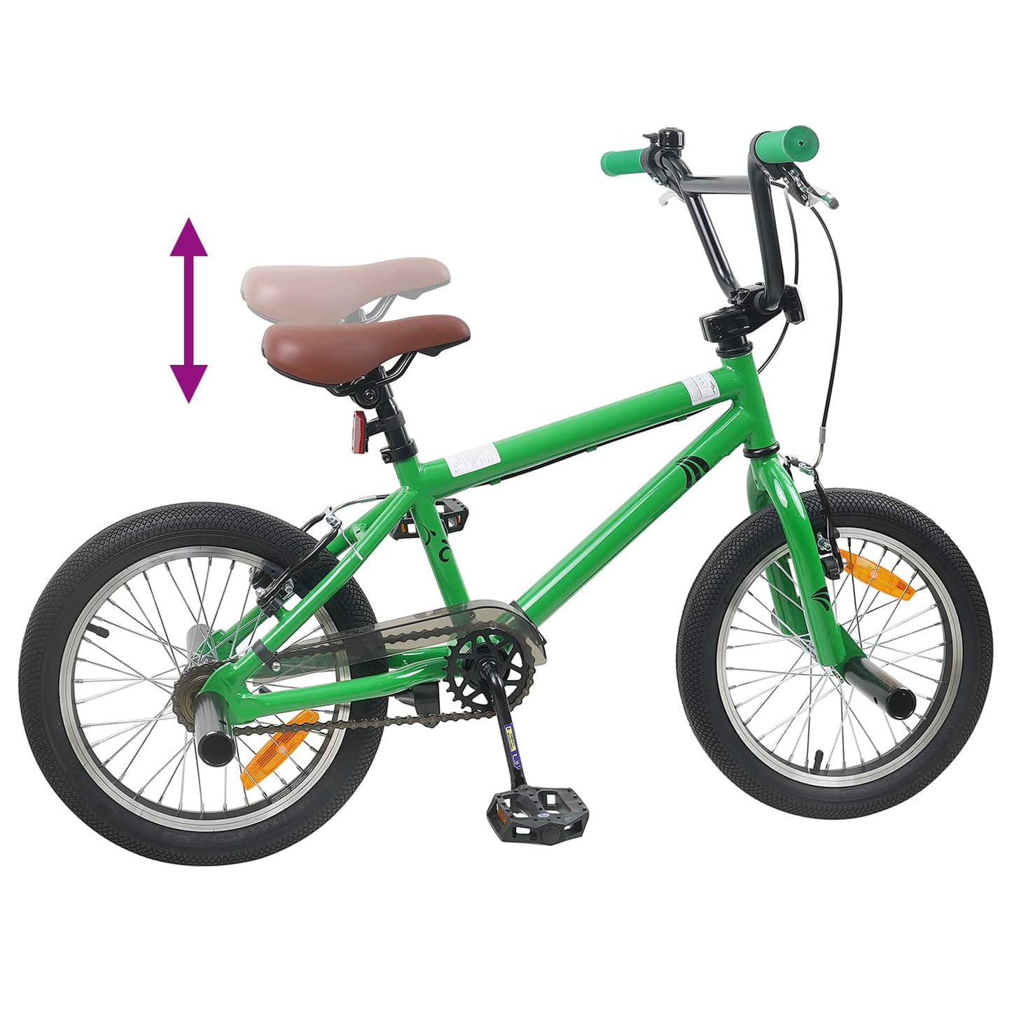 BMX Dviratis 20 Colių skirta vyresniems nei 9 metų Žalia