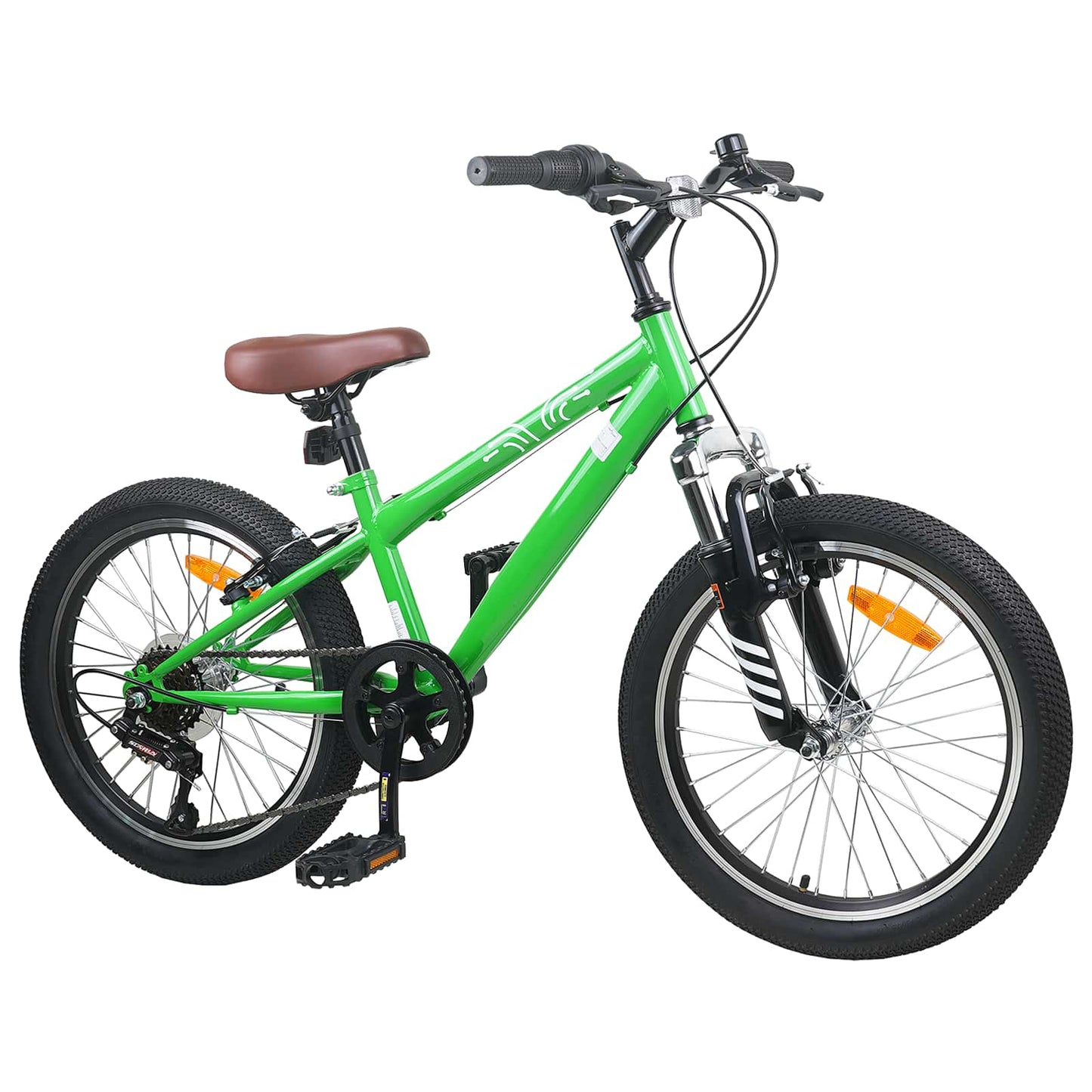 Kids Mountain Bike 20 Colių 6-Speed 5-8 metų amžiaus Žalia