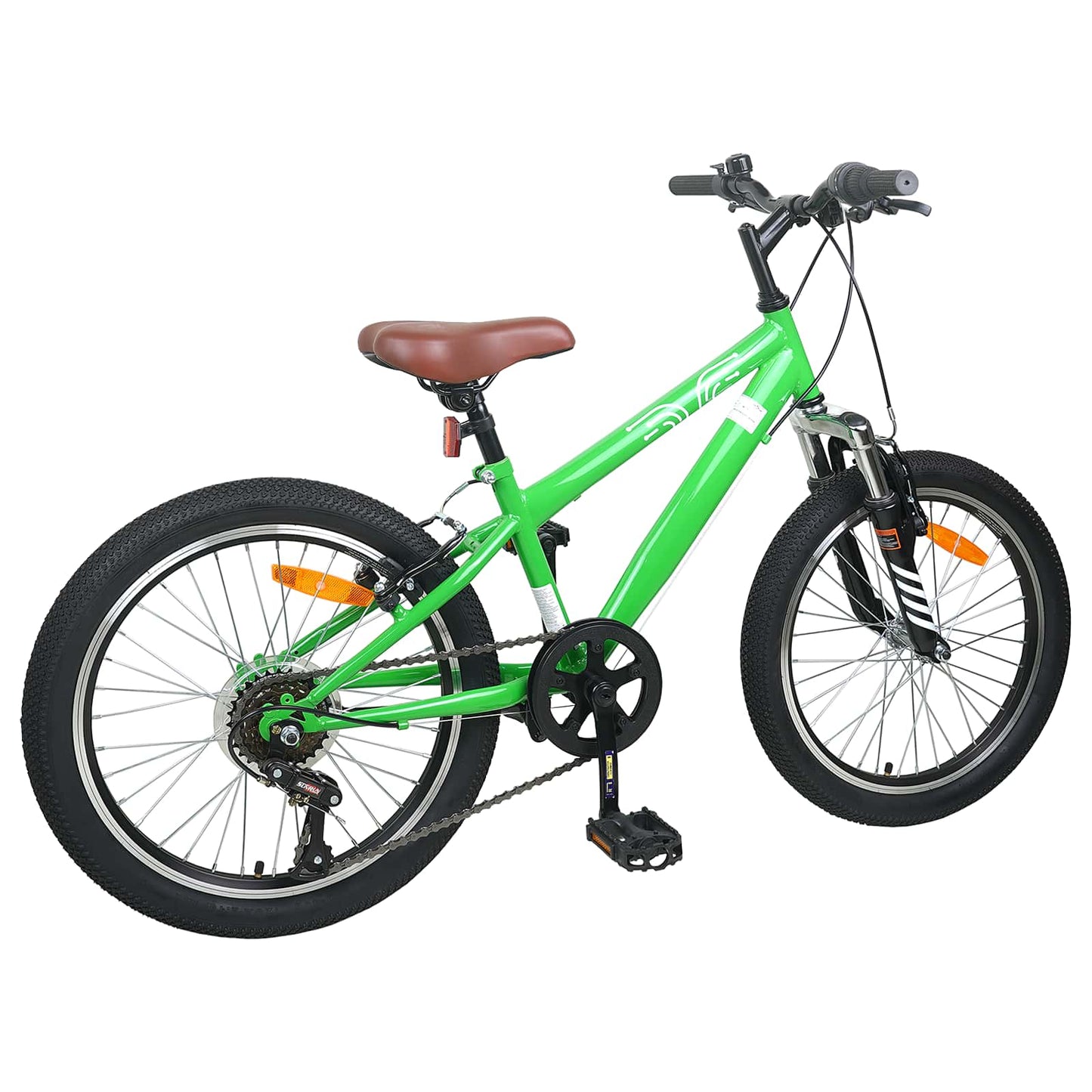 Kids Mountain Bike 20 Colių 6-Speed 5-8 metų amžiaus Žalia
