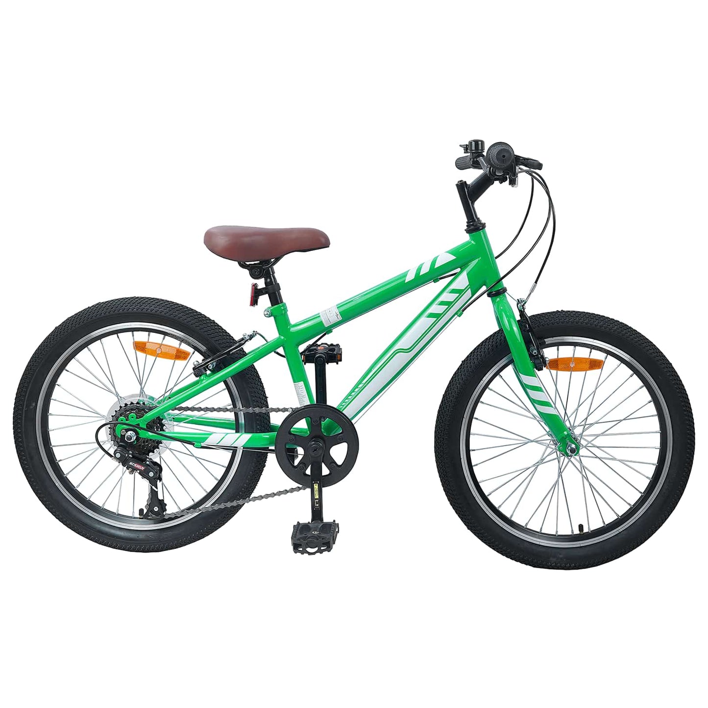 Kalnų Dviratis 24 Colių 6-Speed 8-12 metų Žalia