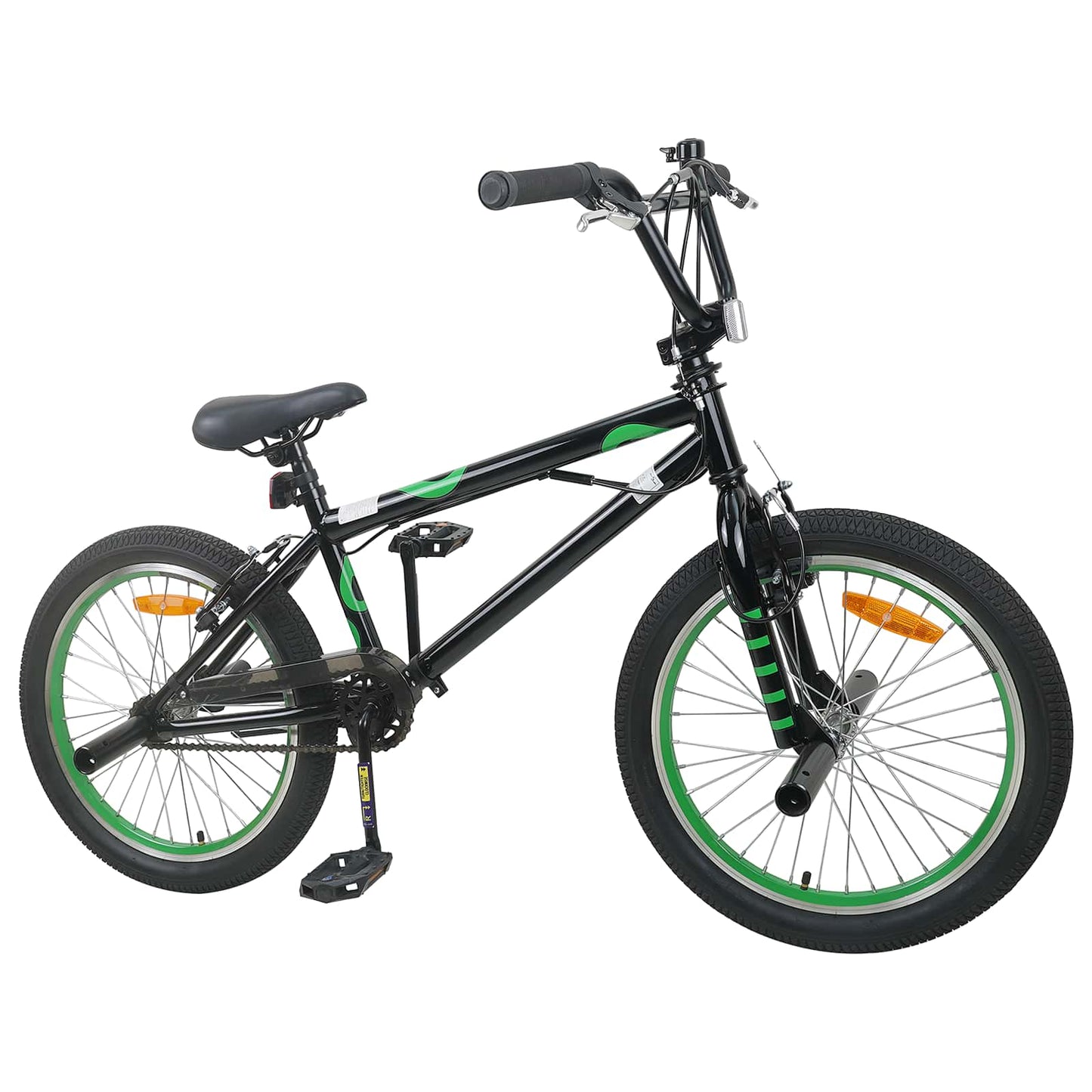 BMX Dviratis 20 Colių skirta vyresniems nei 9 metų Juoda