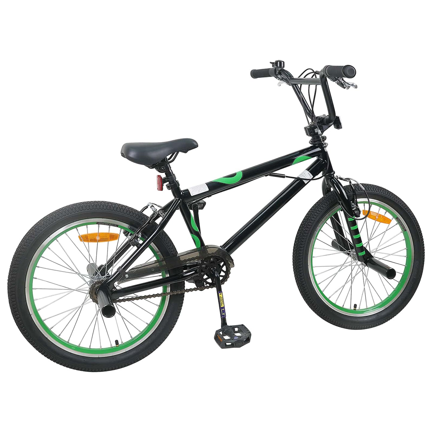BMX Dviratis 20 Colių skirta vyresniems nei 9 metų Juoda