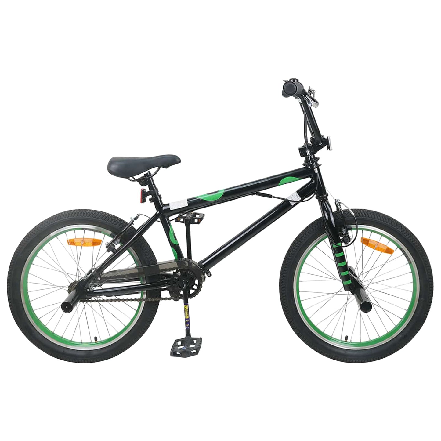 BMX Dviratis 20 Colių skirta vyresniems nei 9 metų Juoda