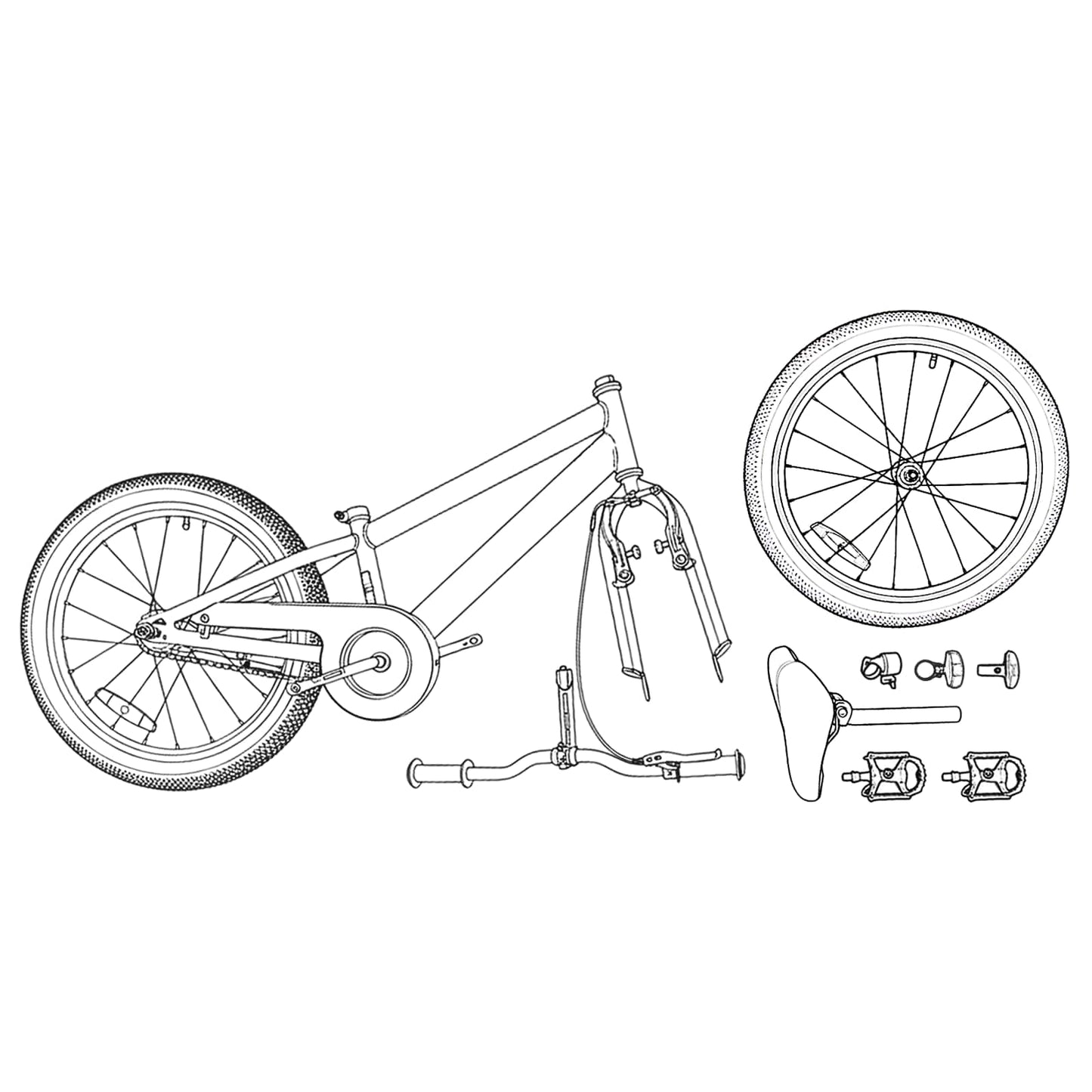 BMX Dviratis 20 Colių skirta vyresniems nei 9 metų Balta