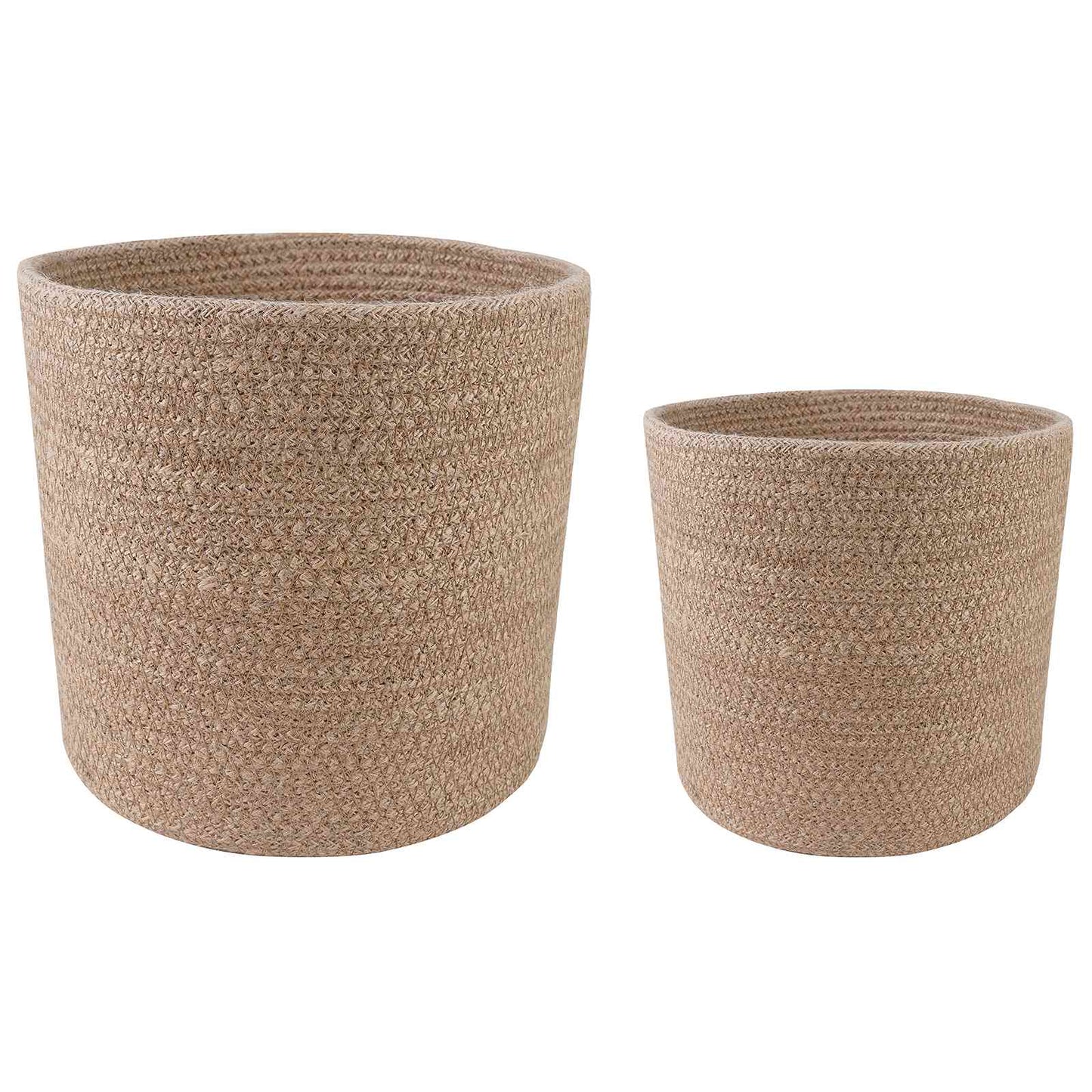 Vazonų rinkinys 2 pcs Natūrali Ø 28 x 28 cm 100% Tossa Džiutas