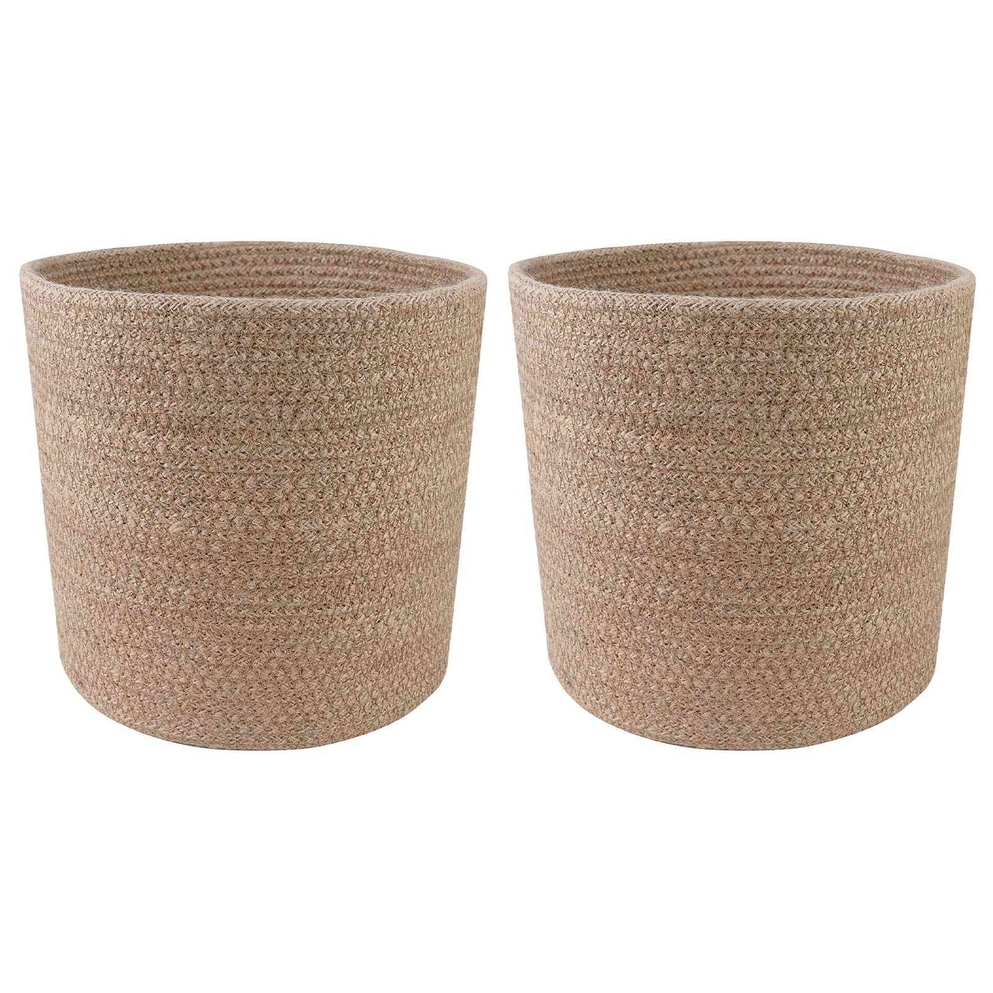 Vazonų rinkinys 2 pcs Natūrali Ø 21 x 21 cm 100% Tossa Džiutas